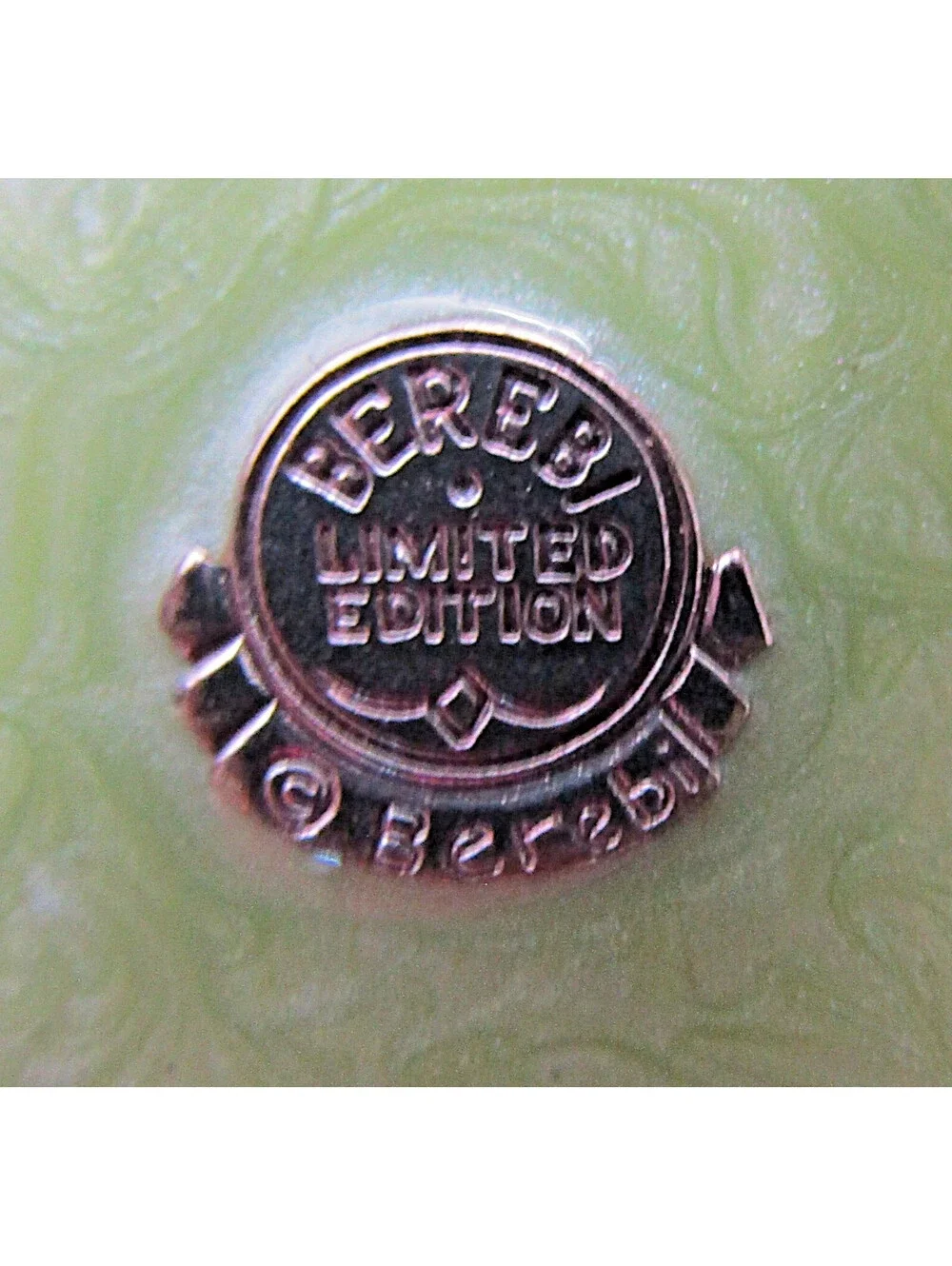 Edgar Berebi Limited Edition Jeweled and Enameled Green Table Frame